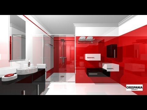 Baño blanco minimalista: cuarto de baño con diseño moderno al ...