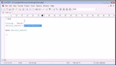 Beginner PHP Tutorial   46   String Functions  String Length