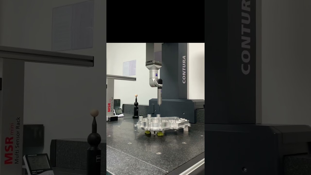 Precision CNC Metal Parts 3D Inspection Process 