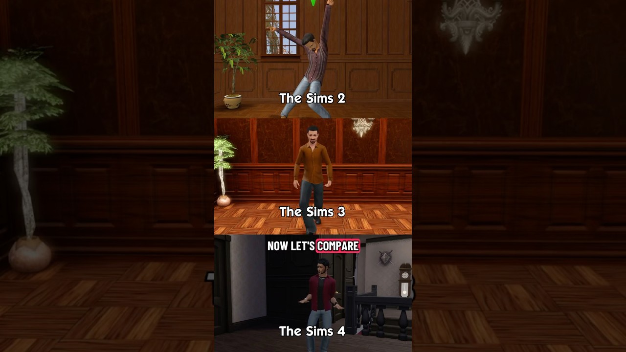 Comparing animations between The Sims 2, 3, & 4: Dancing 