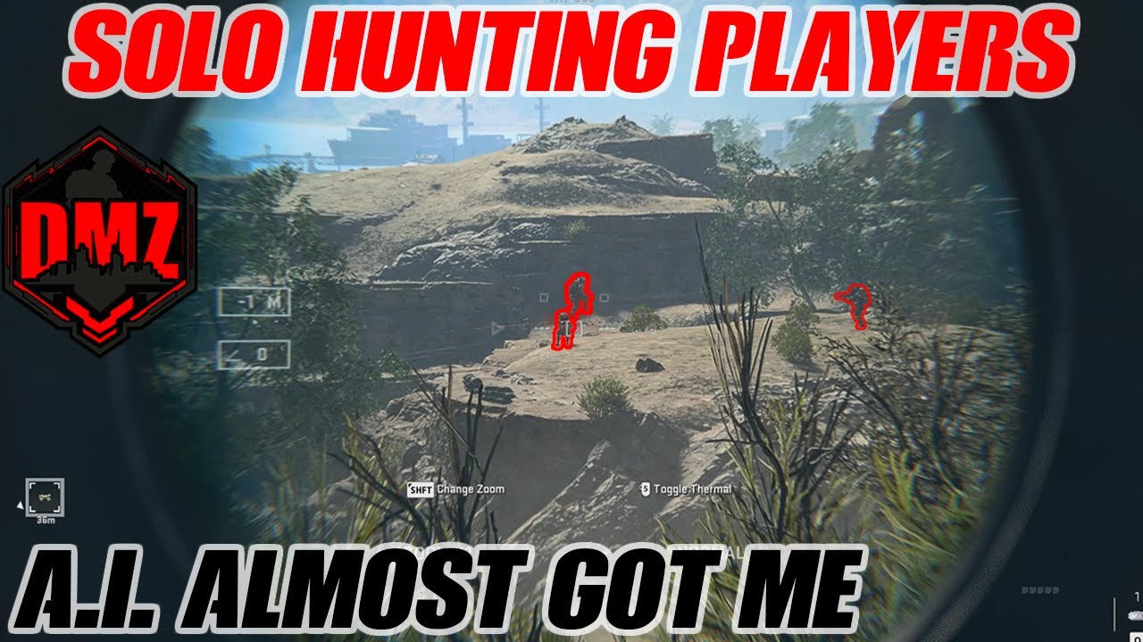 Solo hunting players in DMZ while dealing with A.I. - YouTube