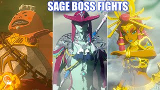 Zelda Tears of the Kingdom - All Sage Bosses (Temple Boss Fights)