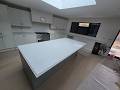 Capri White Quartz Worktops Installation in East London