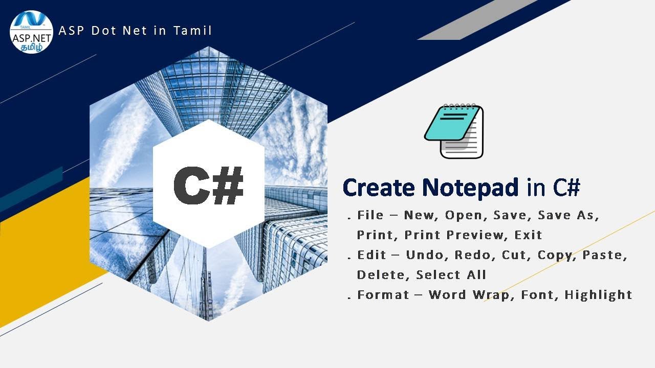 Create Notepad using C# - YouTube