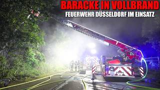 [WOHNBARACKE IN VOLLBRAND!] - Berufs- & Freiwillige Feuerwehr Düsseldorf im Einsatz -