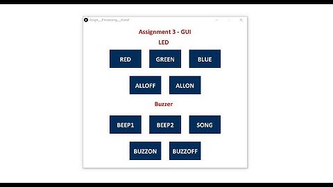 Simple GUI | ARDUINO-UNO | LED and Buzzer Control