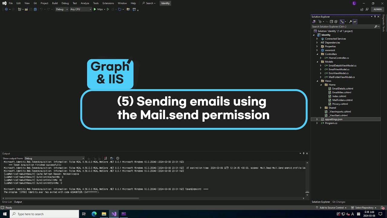 Microsoft Graph & IIS. (5) Sending emails using the Mail.send ...