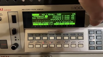 Vintage Akai S1000 sampler with Windows XP Recycle - MikeSynth