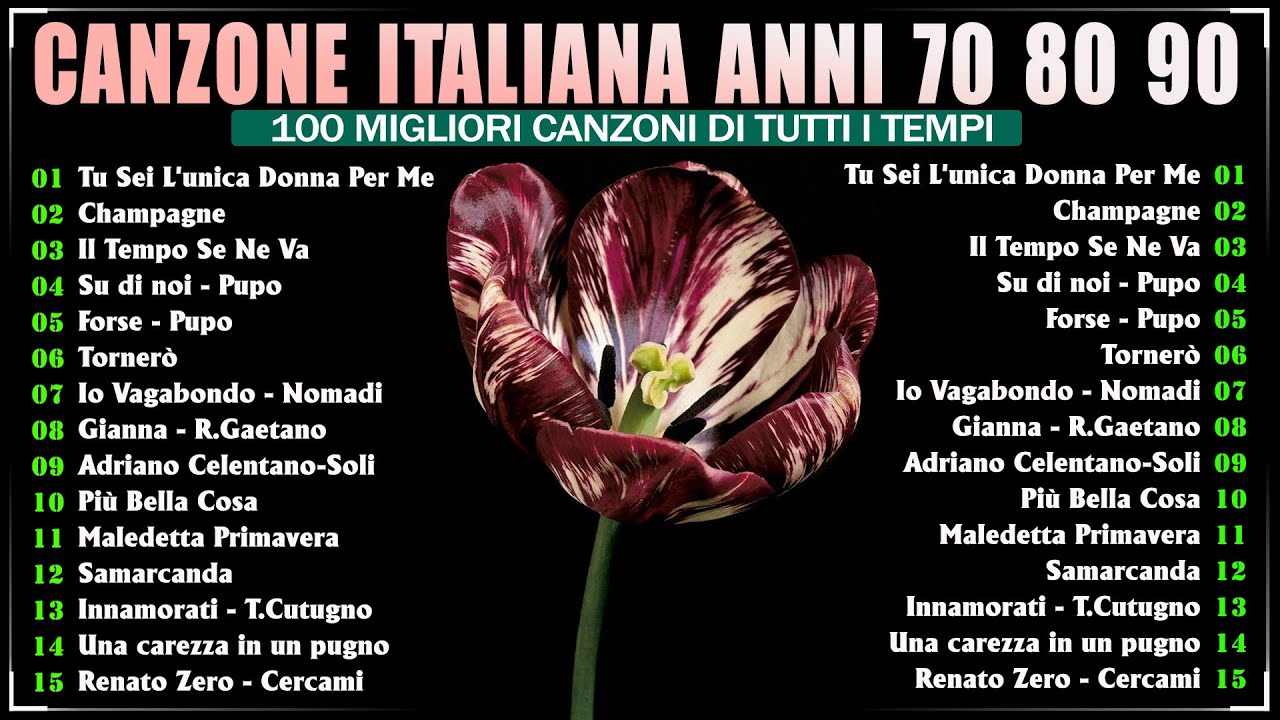 100 Migliori Canzoni Di Tutti i Tempi - Le Migliori Canzoni Italiane Anni 70 80 e 90