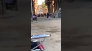 هروب شيخ أثناء صلاة العيد في نبروه عند حضور الشرطه