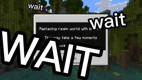 Minecraft Realm Backup Tutorial MCPE