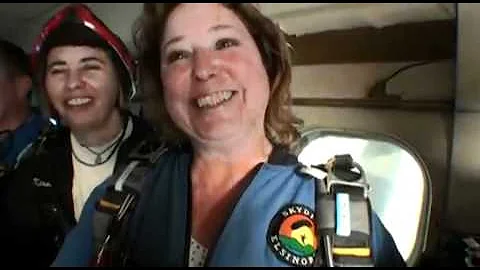 Debbie Stinson SKYDIVES!!