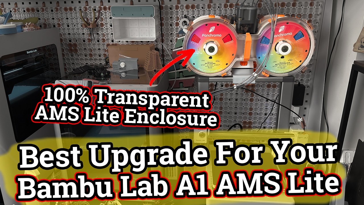 ULTIMATE Upgrade For Bambu Lab A1 AMS Lite! 100% Transparent AMS