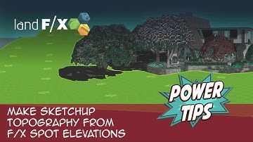 Power Tip: Make SketchUp Topography from F/X Spot Elevations