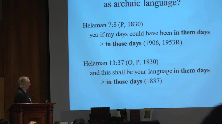 Royal Skousen, "The Nature of the Original Text" (...