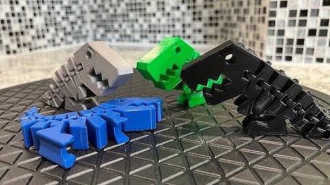 Flexi T-Rex 3D Print  || Time Lapse 3D Printed Movable T-Rex