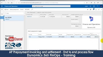 Prepay Invoicing and Settlement process in Dynamics 365 Finance and Operations