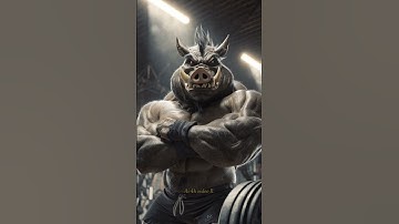 boar bodybuilder video angry for gym #ai #viral #aishorts