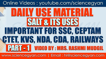 IMPORTANT GENERAL SCIENCE TOPICS FOR CEPTAM 9, SSC & CTET | DAILY USE MATERIAL | CHEMISTRY PART 1