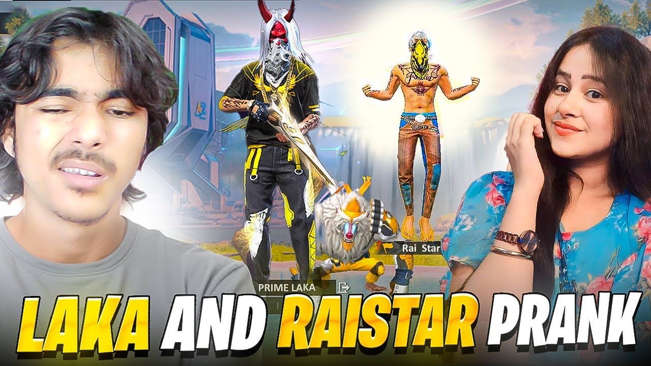 Laka & Raistar Prank on Cute Girl Streamer on Lone wolf😱 She Call Me Hacker - Garena freefire