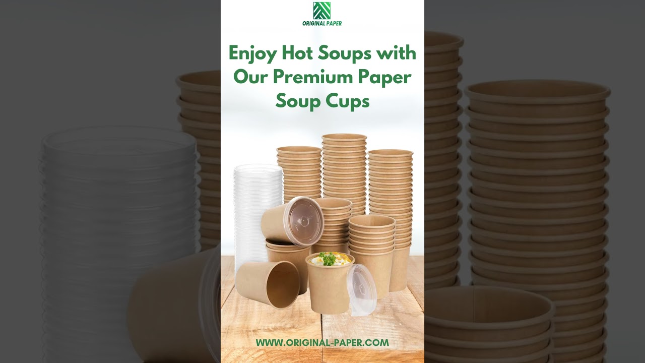 🍲 Enjoy Hot Soups with Our Premium Paper Soup Cups! 🍲