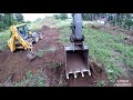 Volvo EW160C Excavator And JCB Backhoe Unleashed: Clearing Stumps with Ease!