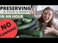 PRESERVING a YEAR'S worth of ZUCCHINI || So easy and NO CANNING!!!!