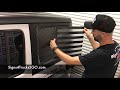 Decal Installation hardtop window Flag Decal Jeep wrangler JL US USA Video n22