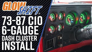 Installation | Black 7 Color Series 6 Gauge Dash Panel Package for LS Swapped 1977 Chevy C-10