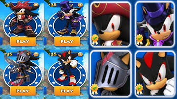 Sonic Dash Racing - All Shadow Runners vs Bosses Eggman and Zazz - All Characters Unlocked Gameplay