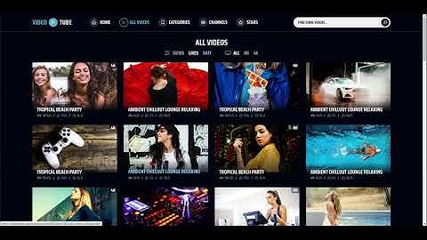 Video Website Template 11 - Color Scheme 3