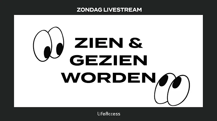 Zien en gezien worden | Erika Mulder | livestream