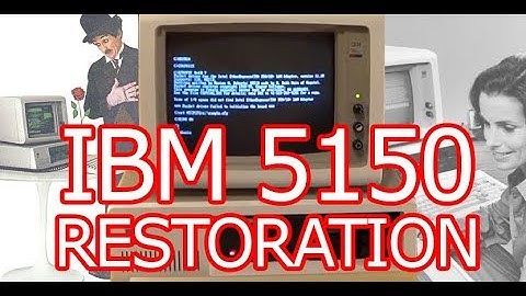 IBM 5150 the first PC repair and restoration