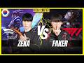 HLE Zeka vs T1 Faker - Zeka AKALI vs Faker ORIANNA Mid - Patch 26.8 KR Ranked | lolrec