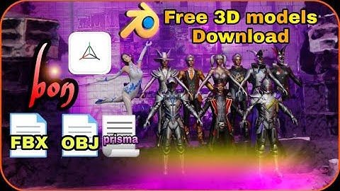 3d models pack Characters PUBG Mobile 3D MODEL PRISMA3D bon Blender FBX+OBJ+prisma FREE DOWNLOAD