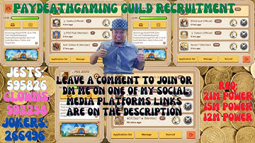 Idle Heroes Guild Recruitment