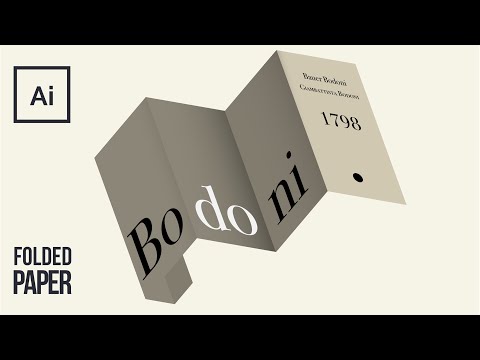 How to Create Folded Paper - Vector Brochure Mockup | Adobe Illustrator Tutorial