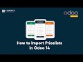 How to Import Price lists in Odoo 14 | Odoo Sales