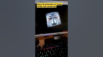 How I made 3d Wavy on Image using HTML CSS Javascript #shorts @jmc23id