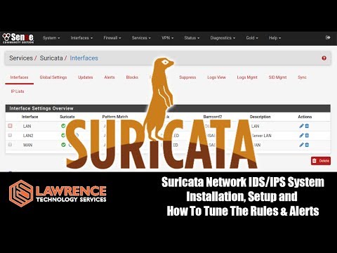 Suricata Network IDS/IPS System Installation, Setup and  How To Tune The Rules & Alerts on pfSense
