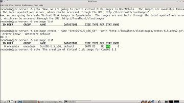 OpenNebula Frontend   Step 6  Creating Virtual Disk Image for CentOS 6 5 64 bit using  oneimage  com