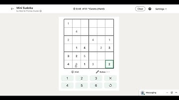 LinkedIn Mini Sudoku Answer Today #111 ^Carets #sudoku