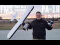 FMS - PA-18 RTF - 1.3m - Unbox, Build, & Radio Setup