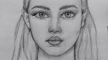 How to Draw Girl Face: Loomis Method portrait drawing Tips for Beginner