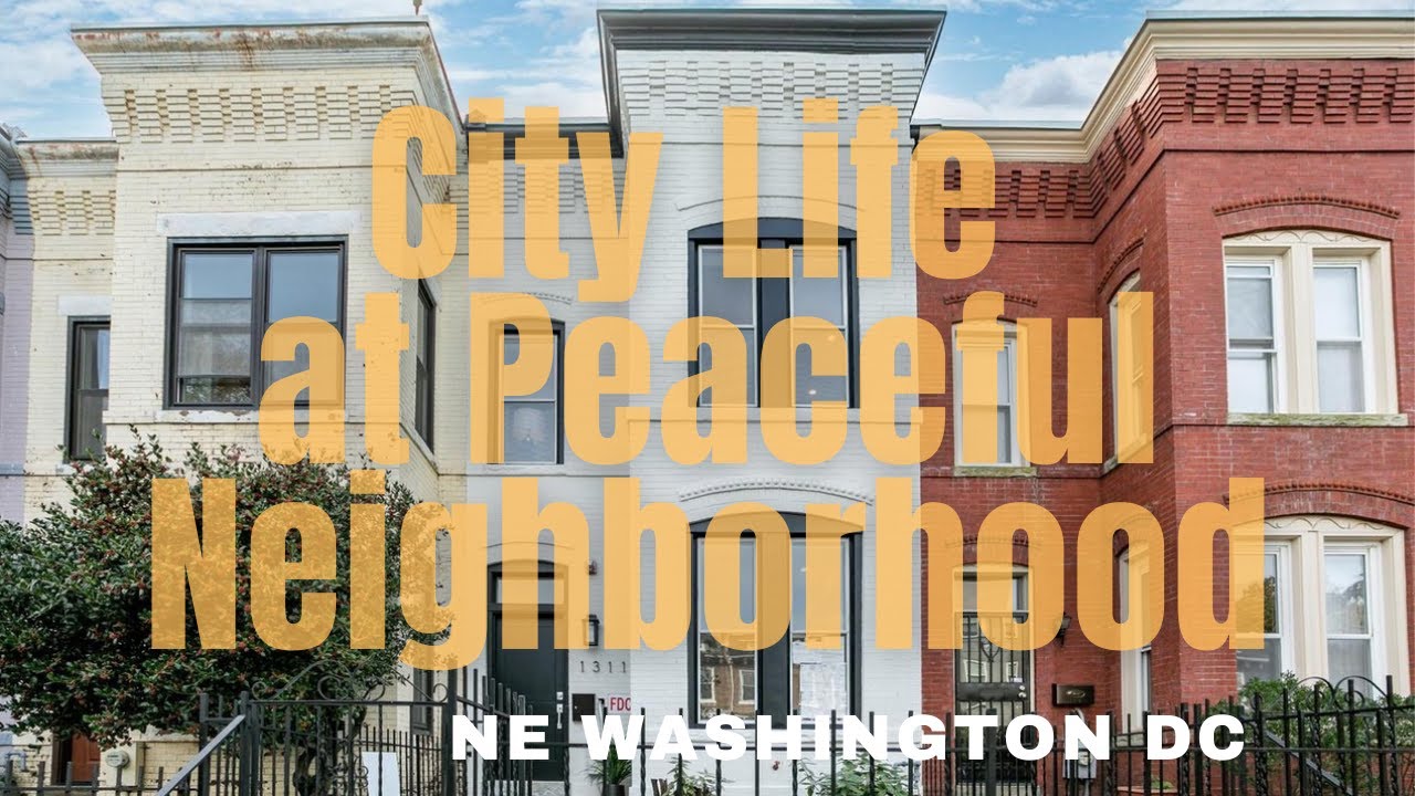 City Life  at Peaceful Neighborhood