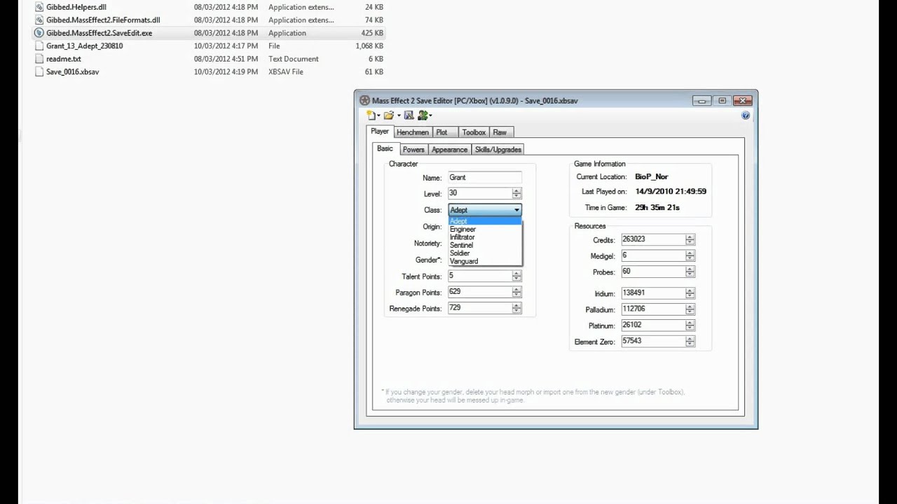 mass effect save editor for me2