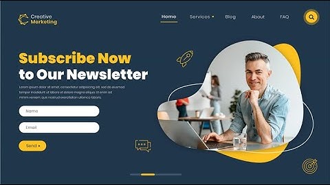 Design Newsletter in Photoshop | Design Landing Page | How to Design a Newsletter in Canva / Word