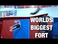 WORLD'S BIGGEST FORT (Flips inside!)