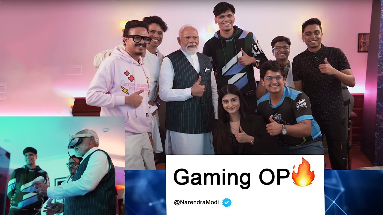 India s top gamers meet PM Modi Game On ft NaMo #pmmodi #gaming # ...