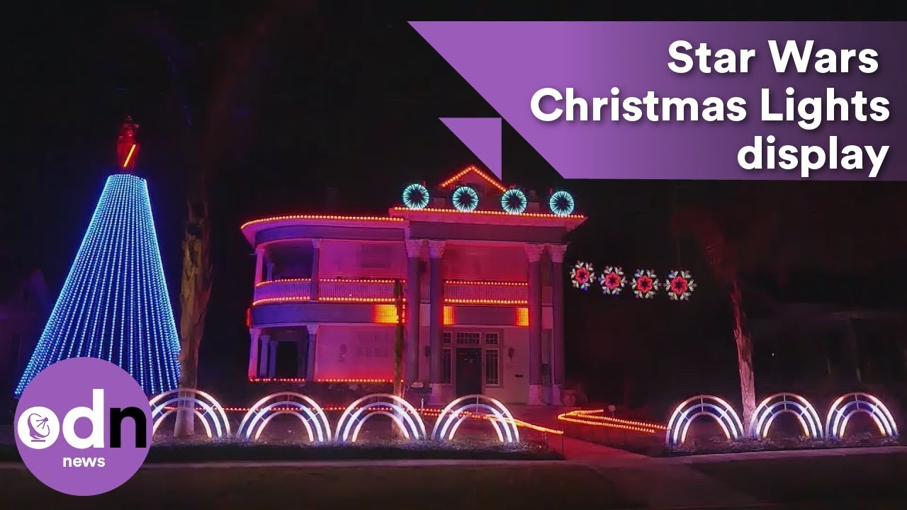 A galactic Star Wars themed Christmas Lights display YouTube